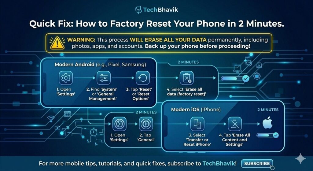 how to factory reset phone