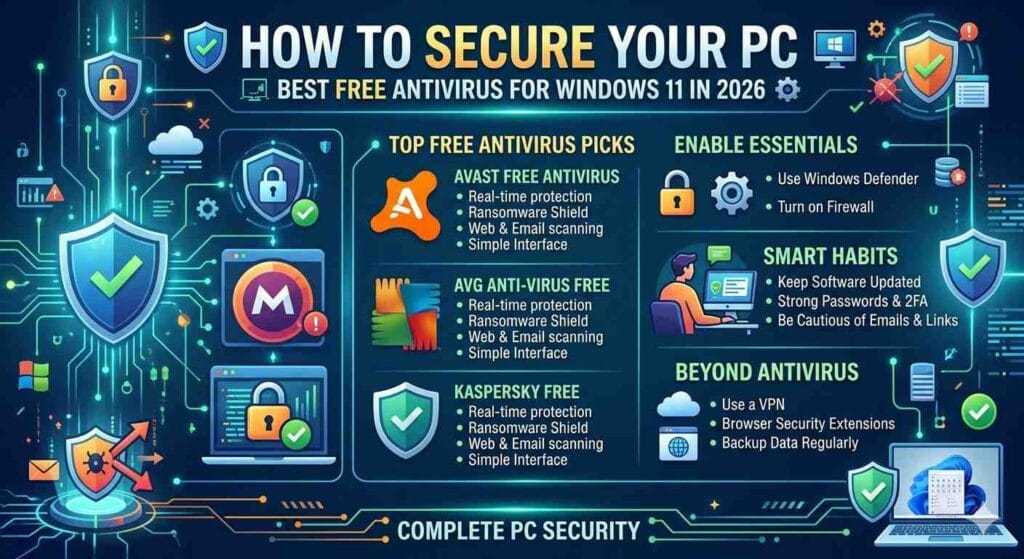 Secure Your PC,Best Free Antivirus for Windows 11,