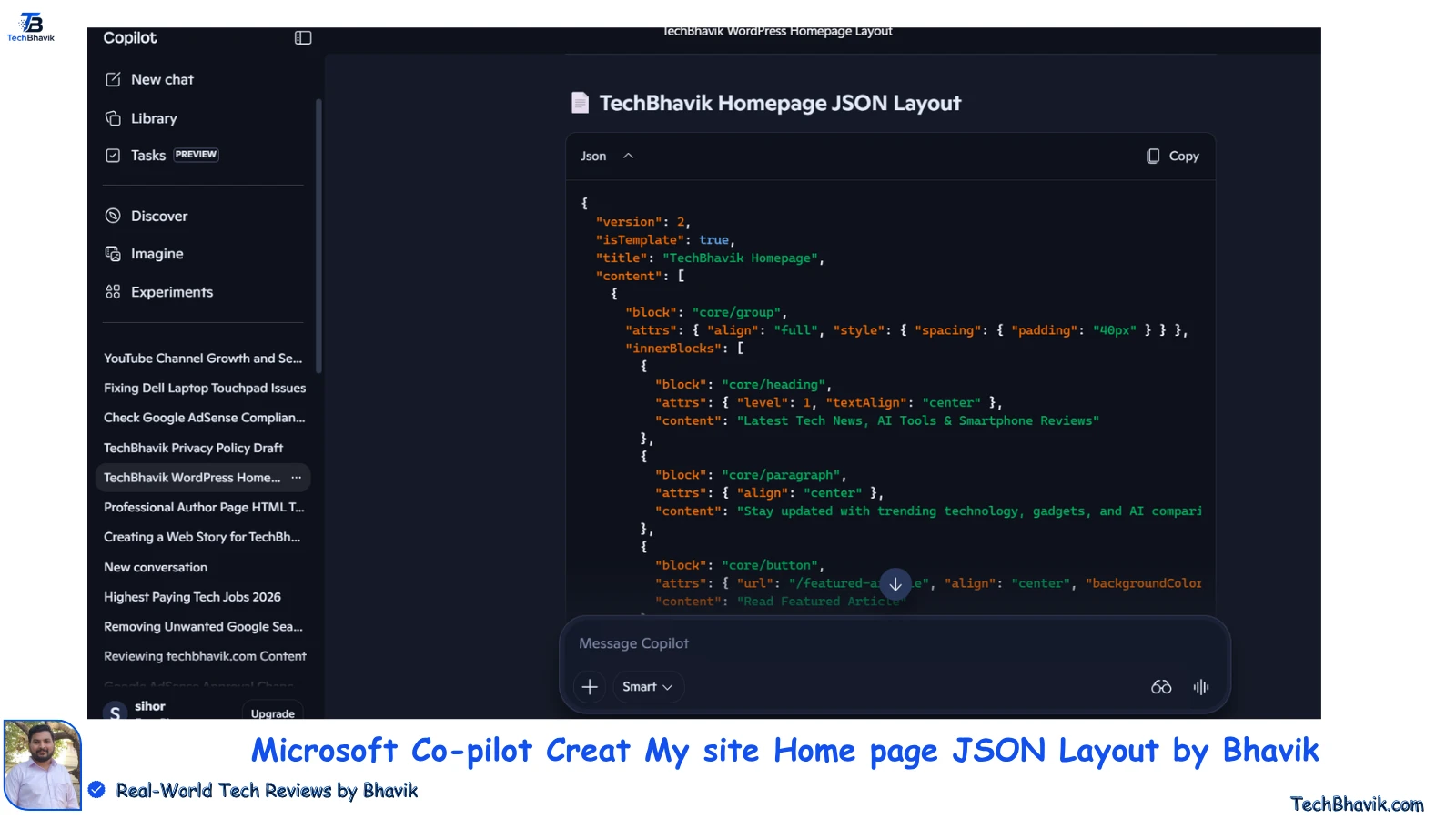 Best AI Tools for Students 2026: 7 Top Picks for India & Global Success microsoft co-pilot Creat code of JSON for techbhavik website