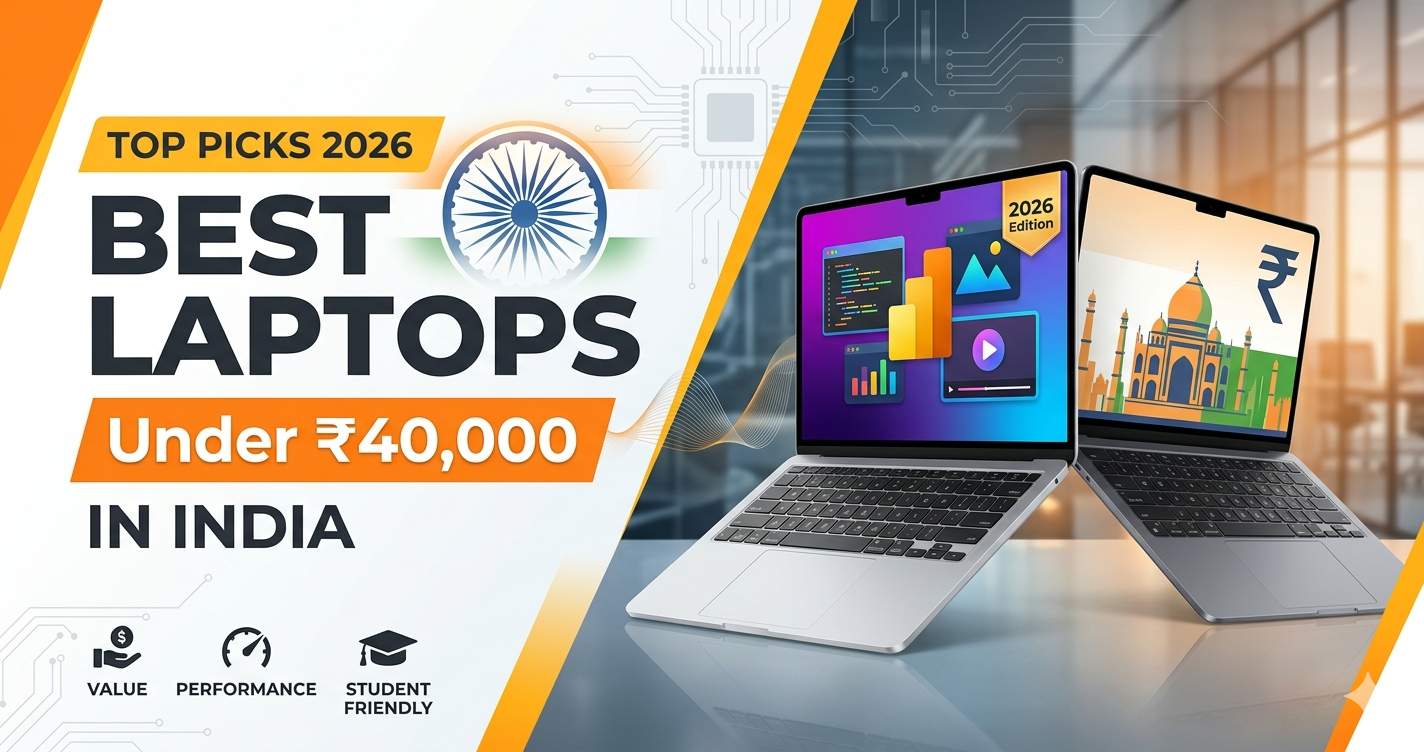 Best Laptops Under ₹40,000 in India 2026