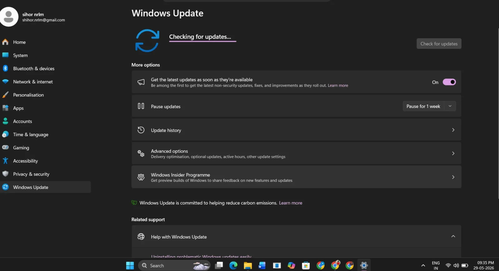 How to Update Windows: 5 Fixes for Stuck Updates in 2026 An infographic titled "How to Update Windows — A Complete Step-by-Step Guide for Windows 10 & 11" for TechBhavik. It features a technical blue circuit board design and outlines three main steps: 1) System Pre-checks (internet, storage, and disabling conflicting apps), 2) Comparison of Windows 10 and 11 update settings, and 3) The full update process from scanning to verification.