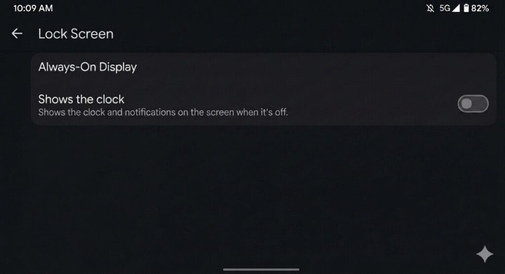 Disable Always On Display to fix Android battery drain