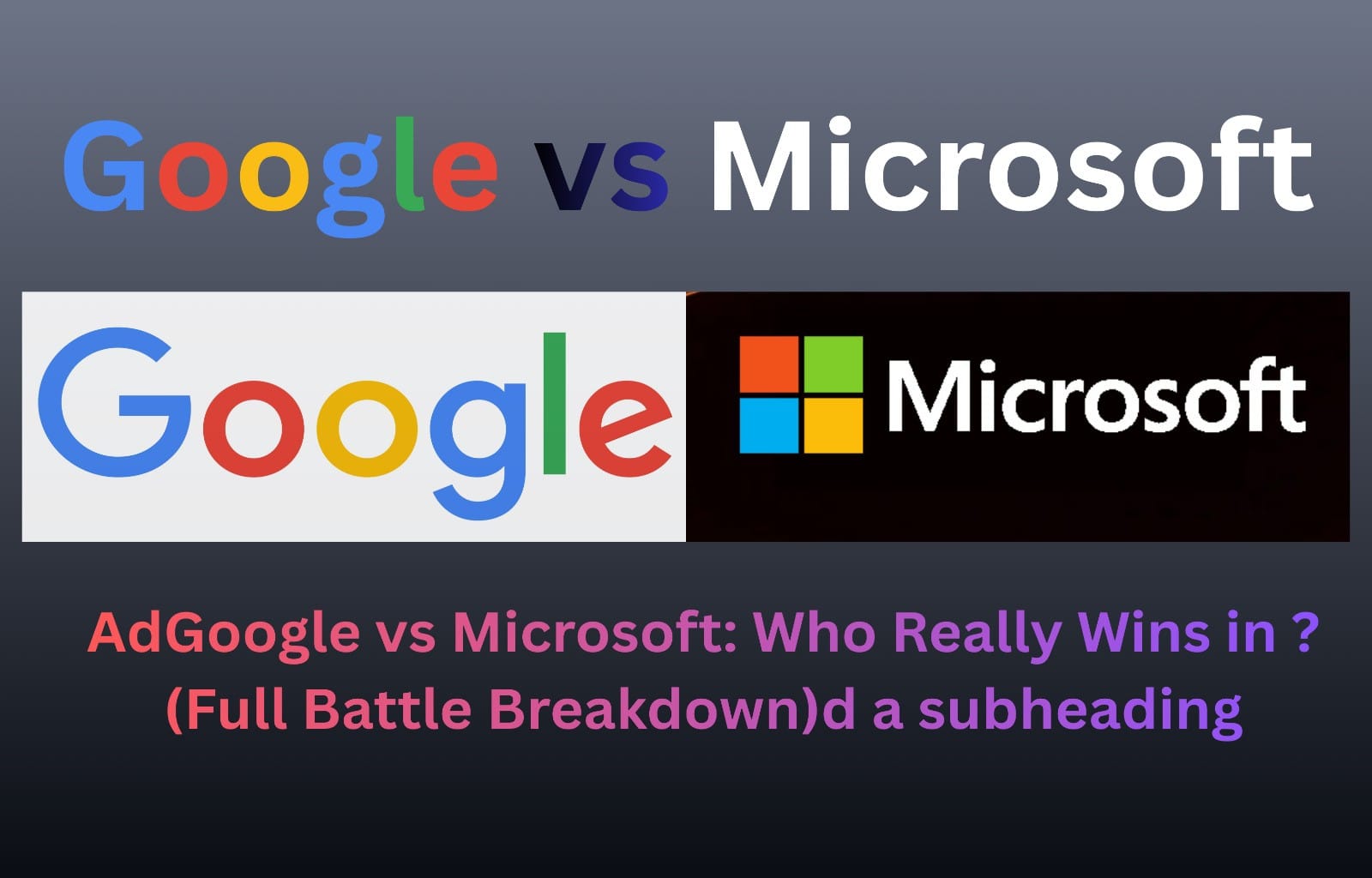Google vs Microsoft 2026: AI, Cloud & Search Battle | TechBhavik Google vs Microsoft 2026 Battle