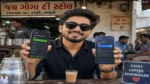 OPPO Find X9 Pro vs Vivo X300: Which Flagship Wins in 2026? Bhavik Munjapara holding OPPO Find X9 Pro in left hand and Vivo X300 in right hand at a tea stall in Bhavnagar, Gujarat with both screens showing battery percentage