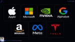 The 10 Largest Tech Companies in the World: 2026 Rankings & Beyond Logos of the Magnificent Seven tech stocks including Nvidia Apple Microsoft and Tesla