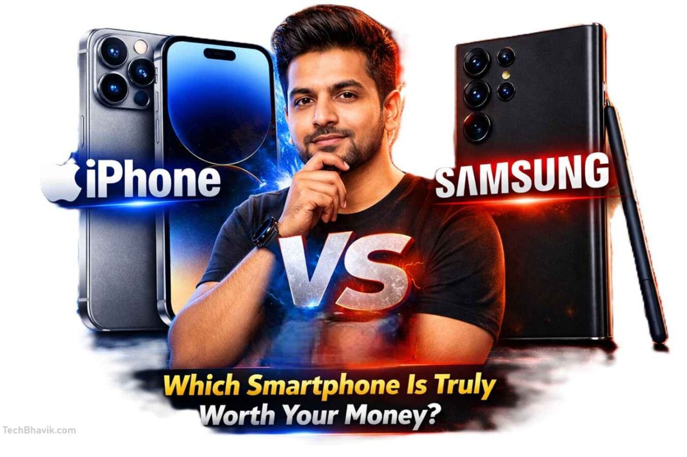 iPhone vs Samsung comparison 2026: camera, performance, and AI features battle