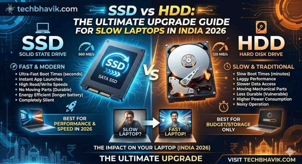 SSD vs HDD: The Ultimate 2026 Upgrade Guide for Slow Laptops in India 🇮🇳
