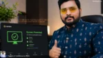 How to Secure Your PC: Best Free Antivirus for Windows 11 in 2026 Bhavik Munjapara giving a thumbs up next to a laptop screen showing a 'System Protected' message
