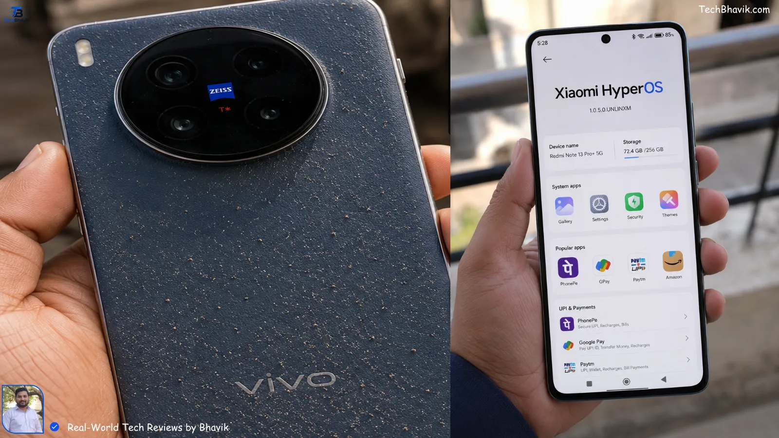 World Top Mobile Companies Ranked: From Value Kings to Luxury Beasts World top mobile companies - A Redmi phone showing the HyperOS interface with Indian UPI apps like PhonePe and GPay