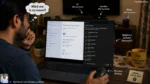 A person trying to pair a Bluetooth mouse to a laptop with multiple devices showing up in the menu