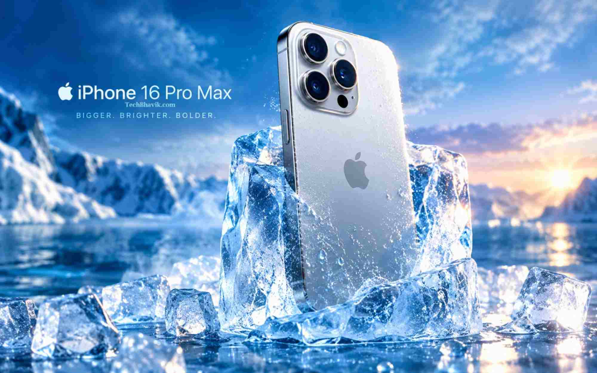 Amezing iPhone 16 Pro Max: Price in India, Colours & Specs (2026) iPhone 16 pro max in ice cold smartphone by apple learn more on techbhavik