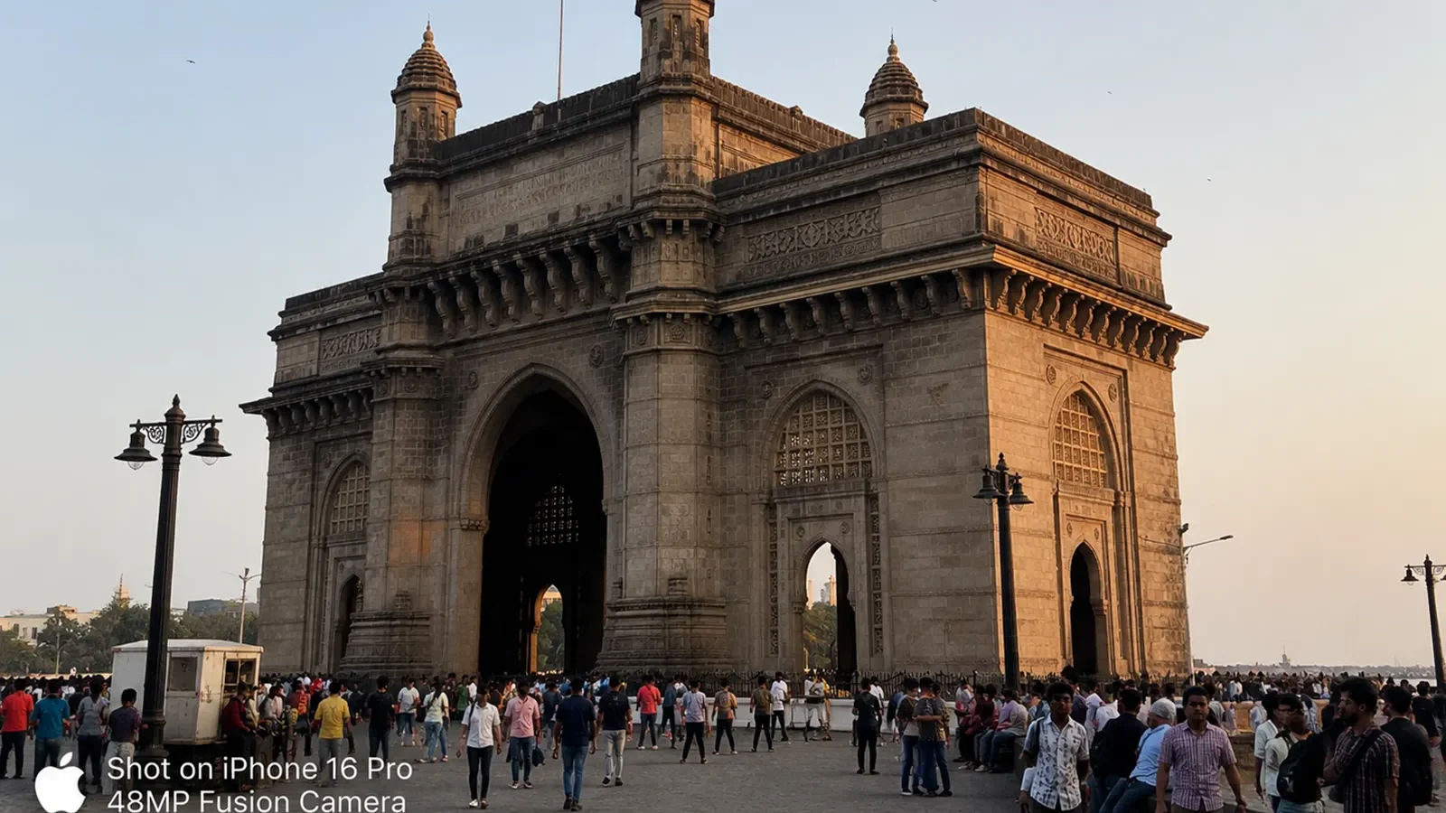 A photo of an Indian monument taken with an apple iPhone 16 Pro