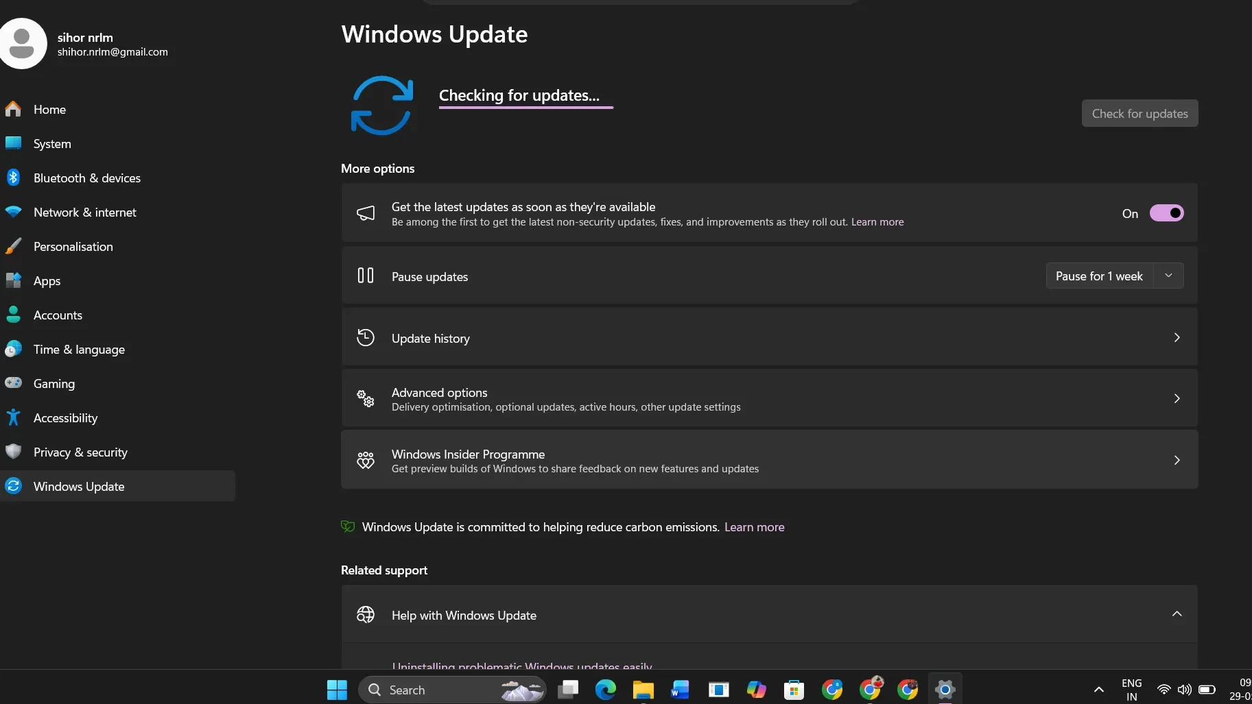How to Update Windows: 5 Fixes for Stuck Updates in 2026 An infographic titled "How to Update Windows — A Complete Step-by-Step Guide for Windows 10 & 11" for TechBhavik. It features a technical blue circuit board design and outlines three main steps: 1) System Pre-checks (internet, storage, and disabling conflicting apps), 2) Comparison of Windows 10 and 11 update settings, and 3) The full update process from scanning to verification.