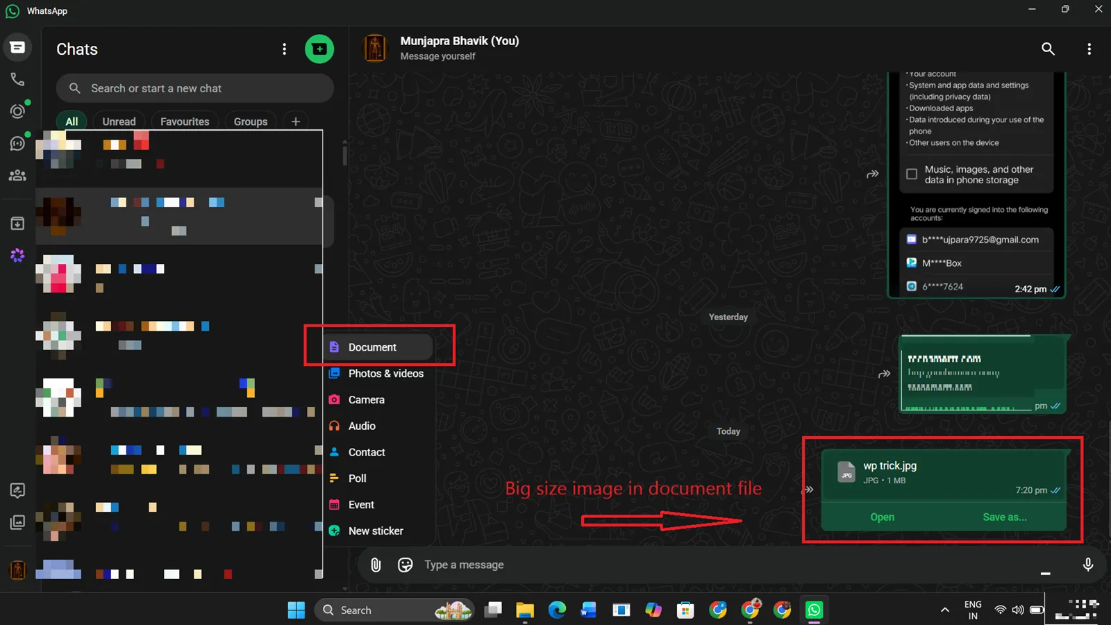 7 Hidden WhatsApp Tricks Every Indian Should Know Blog thumbnail showing a smartphone with WhatsApp logo and bold text "7 Hidden WhatsApp Tricks Every Indian Should Know" on a green gradient background with lock, HD photo, and storage icons