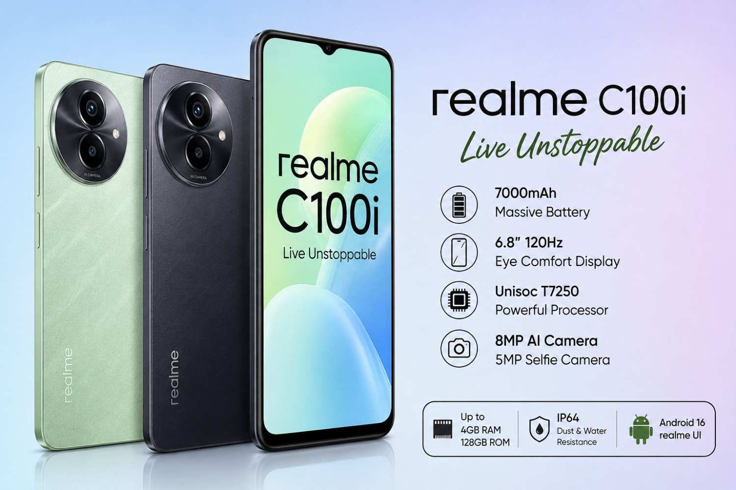 Realme C100i: 7000mAh Battery 27 August 2026 launch in India Realme C100i