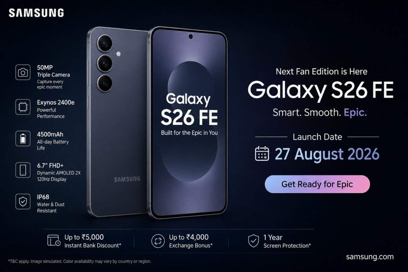 Samsung galaxy S26FE