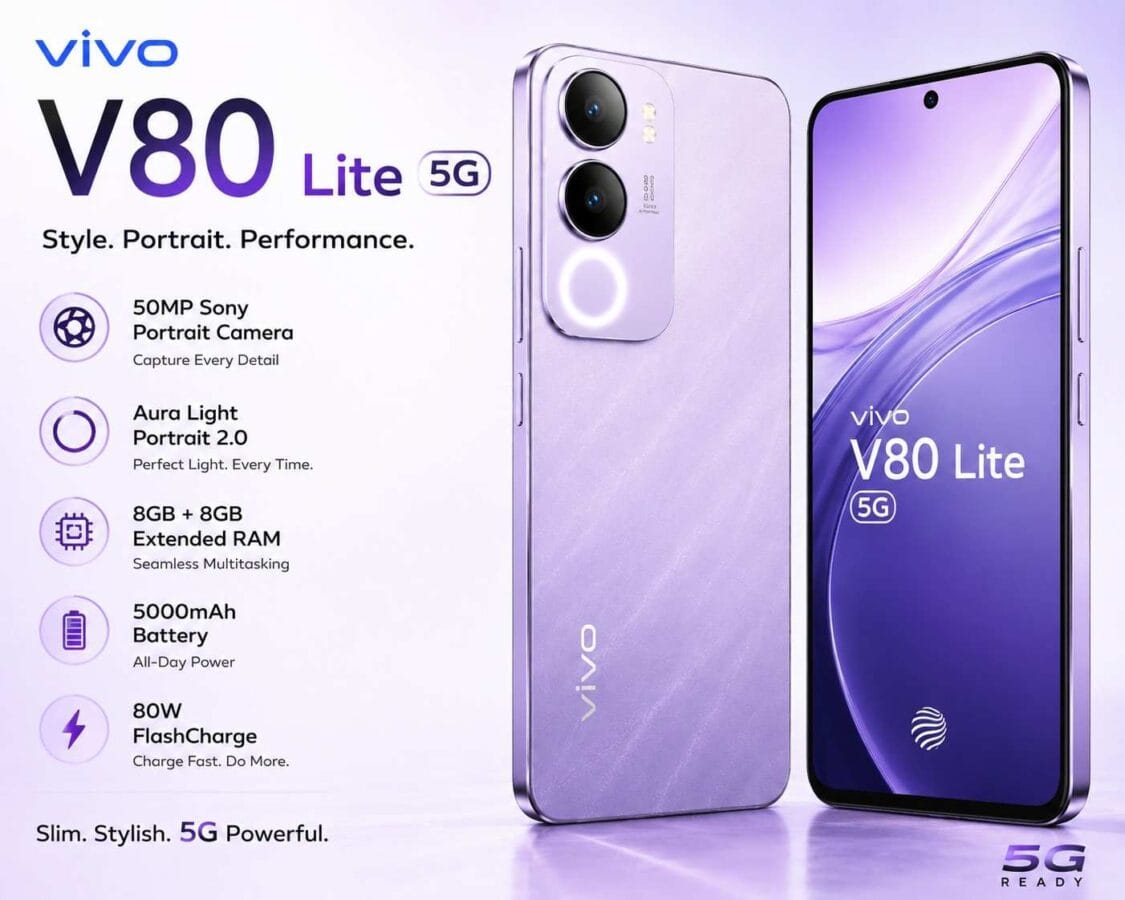 New Vivo V80 Lite design leak hints at Vivo S2 rebrand