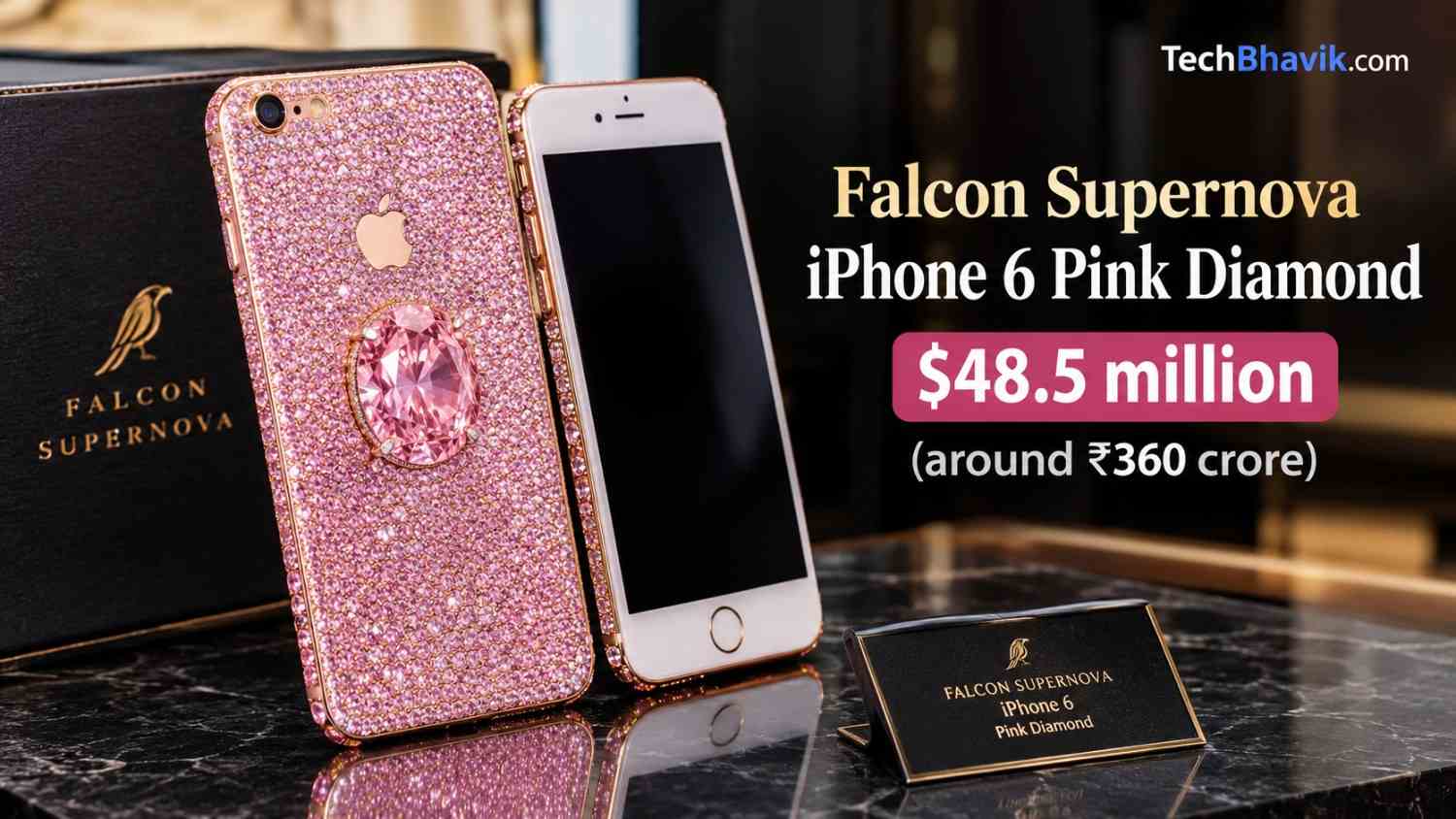 World’s Most Expensive iPhone. The Diamond Isn’t Craziest Falcon Supernova iPhone 6 Pink Diamond – $48.5 million (around ₹360 crore)