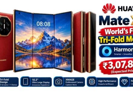 world's first,₹3,07,800,HarmonyOS,Huawei Mate XT Mobile