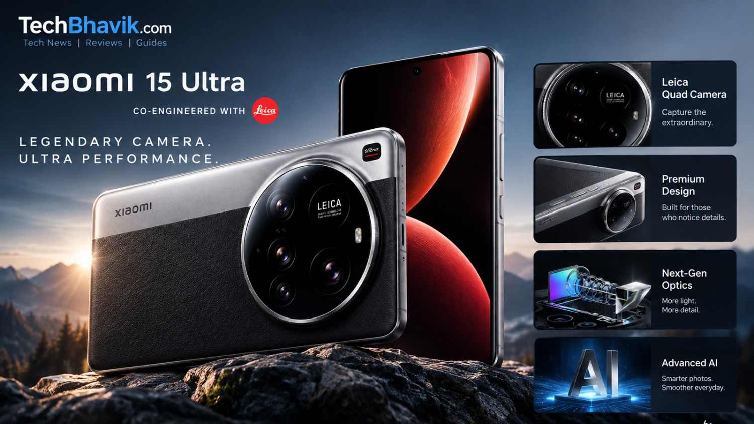 Xiaomi 15 Ultra in 2026: Camera, Battery, Colours & Price Xiaomi 15 Ultra is included in the list of offerings from globally renowned companies; however, it is no longer Xiaomi's top-tier 'Ultra' model techbhavik