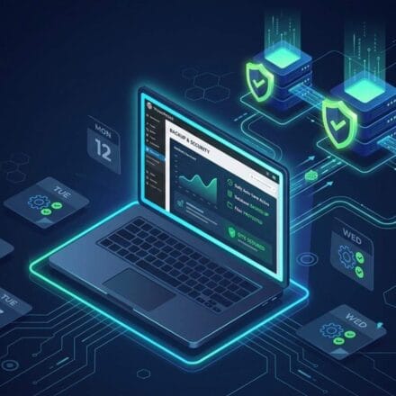 Best WordPress Hosting in India: Hostinger vs GoDaddy, Compared on Price, Renewals and Features Illustration showing daily versus weekly website database backups and automated cloud storage sync